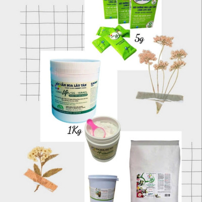Thuốc Bột Cắm Hoa Tươi nhập khẩu Israel tại shop Florist (1 hủ pha 100L nước cắm hoa) hiệu Longlife SG là bí quyết giúp hoa cắm Xốp tươi lâu và hạn chế chăm sóc thay hoa mới