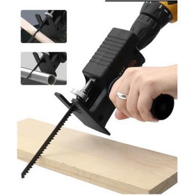 Bộ Chuyển ĐổiMáy Khoan Thành Máy Cưa Điện Cầm Tay Kèm 3 Lưỡi Cắt Gỗ, Kim Loại Đa Năng Hiệu Quả