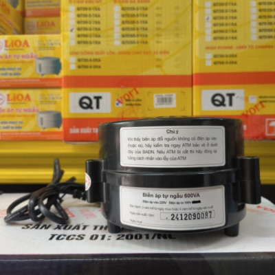 Biến Áp Đổi Nguồn Hạ Áp 1P - 0.6kVA Lioa DN006