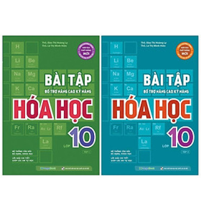 Sách - Bài Tập Bổ Trợ Nâng Cao Kỹ Năng Hóa Học Lớp 10 - Combo 2 Tập - Megabook