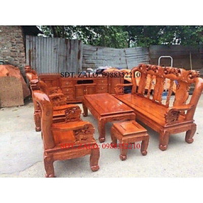 ️ Combo bộ soan tay 10 cộng kệ tivi gỗ soan đào