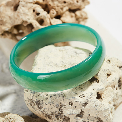 Vòng tay mã não xanh bản mỏng - Ngọc Qúy Gemstones