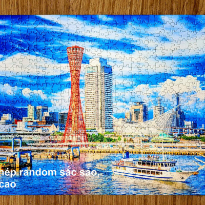 Tranh Xếp Hình Random Cut 750 Mảnh Minh Châu – Phố Cổ Kyoto (40x60cm)