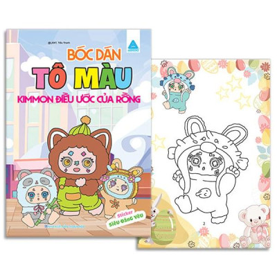 Sách - Bóc Dán Tô Màu - Kimmon Điều Ước Của Rồng