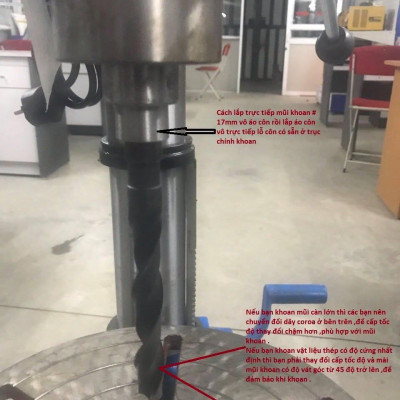 MÁY KHOAN CÔN 1M2, MOTOR 1/2HP-1PHA-1400 HỒNG KÝ HK-KC12 - HÀNG CHÍNH HÃNG