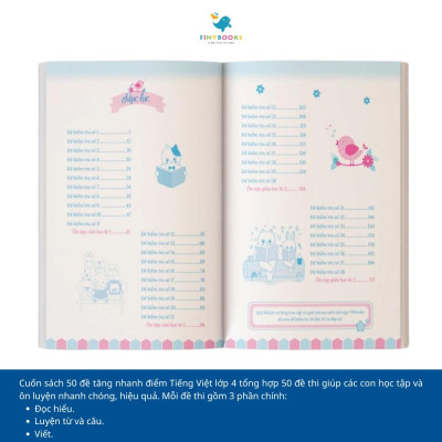 Sách - Combo 50 Đề Tăng Điểm Nhanh Toán - Tiếng Việt - Tiếng Anh Lớp 4 - Chương Trình Mới Nhất - TKBooks