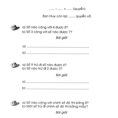Vở Ôn Tập Hè Toán - Tiếng Việt Lớp 1 (Biên Soạn Theo Chương Trình Mới) 