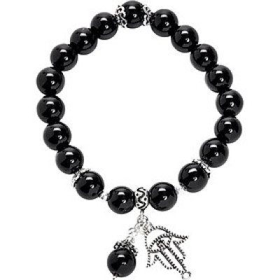 Vòng Tay Đá Obsidian Mix Charm Ngọc Quý Gemstones VT9