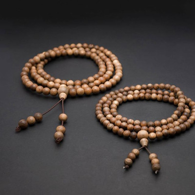 VÒNG TAY TRẦM HƯƠNG 108 HẠT-MAY MẮN TÀI LỘC