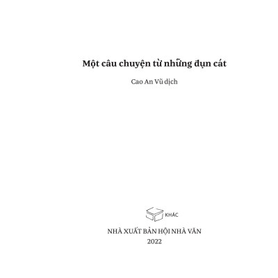 Một câu chuyện từ những đụn cát  - Andersen