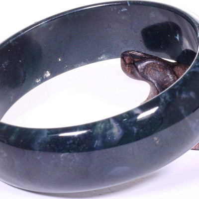 Vòng tay đá băng ngọc thủy tảo rêu mệnh hỏa, mộc - Ngọc Quý Gemstones