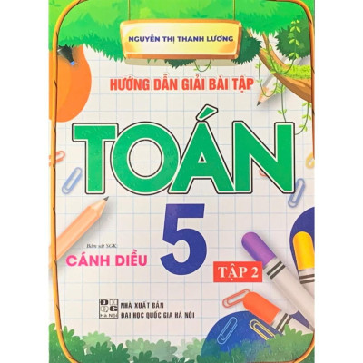 Combo hướng dẫn giải bài tập toán 5 tập 1 + 2 (bám sát sgk cánh diều) (HA-MK)