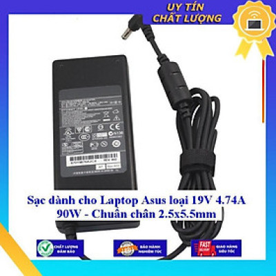 Sạc dùng cho Laptop Asus loại 19V 4.74A 90W - Chuẩn chân 2.5x5.5mm - Hàng Nhập Khẩu New Seal