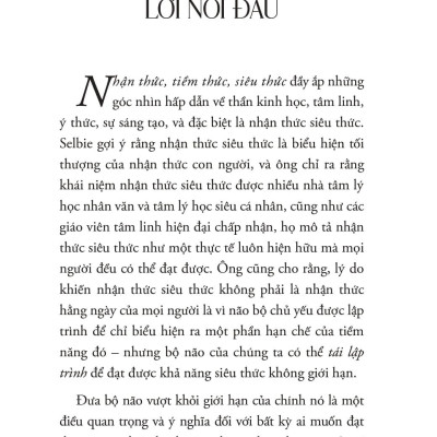 Sách - Nhận Thức - Tiềm Thức - Siêu Thức