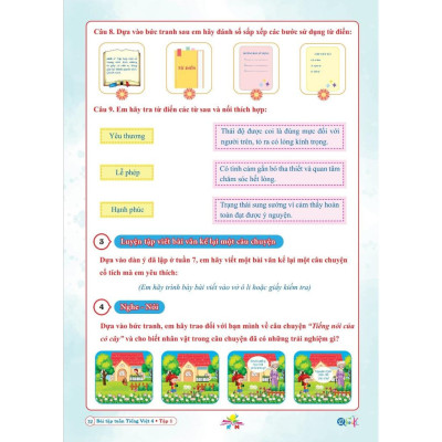 Sách Combo Bài Tập Tuần Toán và Tiếng Việt Lớp 4 - Tập 1 - Kết Nối Tri Thức Với Cuộc Sống (2 cuốn)