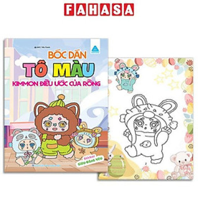 Sách - Bóc Dán Tô Màu - Kimmon Điều Ước Của Rồng