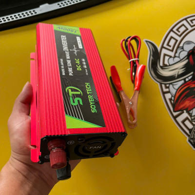 ̣( HÀNG NHẬT ) Bộ Kích Điện Inverter 12V-220V 1600W Sóng Sin Chuẩn – Chạy Ổn Định, Siêu Bền