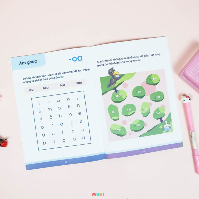 Bộ sách 05 cuốn Phát triển kĩ năng ( Biên soạn theo chương trình mầm non mới): Vở nhận biết và tập viết ABC qua các trò chơi trí tuệ (3+)