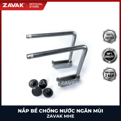 Nắp bể ngầm chống nước ngăn mùi inox ZAVAK MHE*-45 / KT 45x45cm, lát gạch 3cm, tải 600kg