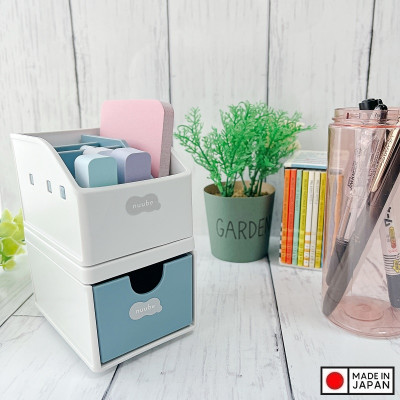 Khay đựng giấy nhớ & đồ dùng văn phòng phẩm Nuube - Xám xanh