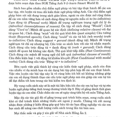 Ngữ Pháp Và Bài Tập Thực Hành Tiếng Anh 9 (Bám Sát SGK I-Learn Smart World) - HA