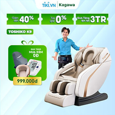 Ghế massage trị liệu toàn thân Kagawa K9 cao cấp đa chức năng công nghệ túi khí, nhiệt hồng ngoại