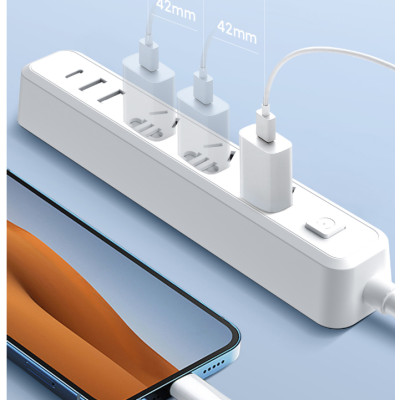 Ổ Cắm Điện Tích Hợp Sạc Nhanh 2A1C Chính Hãng Xiaomi Lydsto Power Strip - Hàng Nhập Khẩu