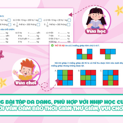 Combo Phiếu Bài Tập Cuối Tuần Toán + Tiếng Việt + Tiếng Anh Lớp 4 (35 Tuần Học) (Bộ 3 Cuốn) - MEGA