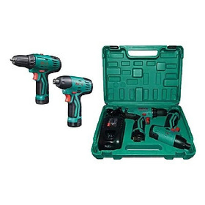 BỘ COMBO MÁY KHOAN PIN (ADJZ10-10)  VÀ MÁY SIẾT VÍT DÙNG PIN (ADPL02-8) DCA ADKIT01E - HÀNG CHÍNH HÃNG