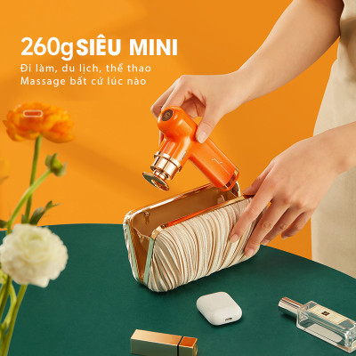 Máy Massage Cầm Tay Mini YESOUL MG12, Massage Cầm Tay 3 Đầu 3 Mức Độ, Không Gây Tiếng Ồn