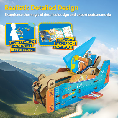 Đồ Chơi Lắp Ráp Bệ Phóng Dù Lượn Nat Geo STEAM DS1120h