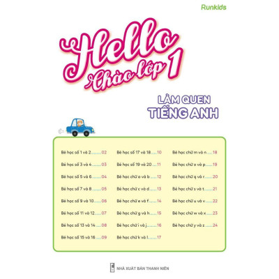 Sách - Hello Chào Lớp 1 - Làm Quen Tiếng Anh - Megabook