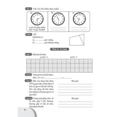 Sách - 36 Đề ôn luyện Toán 3 ( Biên soạn theo chương trình GDPT mới )