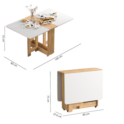 Bàn Ăn Thông Minh Tiết Kiệm Diện Tích Bản Nâng Cấp Thương Hiệu IGEA (Không Bao Gồm Ghế)