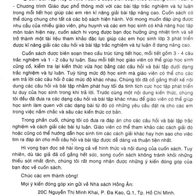 Bài Tập Hay Và Khó Toán Lớp 3 - Tập 1 (Dùng Chung Cho Các Bộ SGK Hiện Hành) - HA