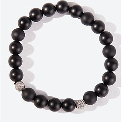 Bộ 2 vòng tay đá thiên thạch phối cầu đá bạc Ngọc Quý Gemstones