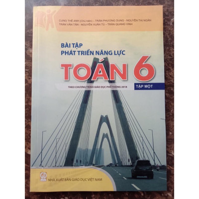 Sách - Bài tập phát triển năng lực toán 6 (ập 1 + tập 2) - Theo chương trình giáo dục phổ thông 2018
