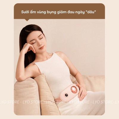 Máy massage làm ấm bụng , Đai chườm ấm bụng giảm đau kinh nguyệt ,Điều khiển nhiệt độ thông minh, ấm áp không gây nóng