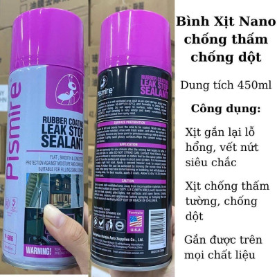 Bình Xịt Chống Thấm Dột, Thấm Tường Đa Năng Pismire U.s.a Tím 450Ml