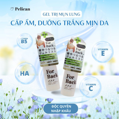 Gel Xịt Dưỡng Ẩm Ngăn Ngừa Mụn Lưng Pelican For Back Gel Mist (Chai 100 mL)