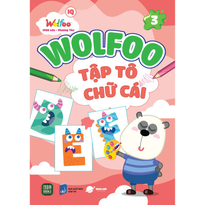 WOLFOO Combo 6 Tập Tô Chữ Cái và Chữ Số