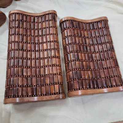 Gối Công Thái Học , Gối Hạt Gỗ Cao Cấp - Kích Thước 36cmx24cmx8/4cm ( video , hình thật )