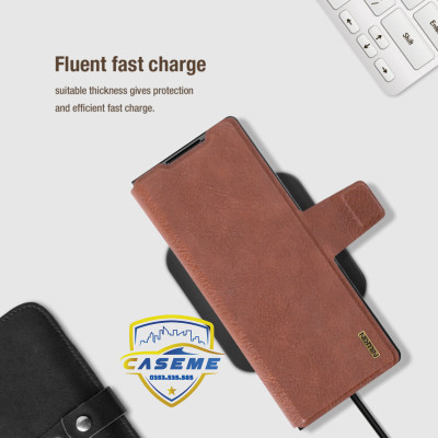 Bao Da Nillkin Aoge Leather Case Chính Hãng Cho Samsung Galaxy Z Fold7 – Sang Trọng, Siêu Bền, Bảo Vệ Toàn Diện - Hàng Chính Hãng