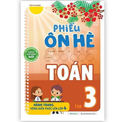Sách - Phiếu Ôn Hè Toán Lớp 3 - Megabook