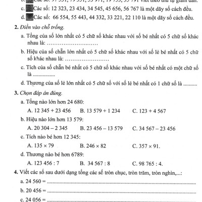 	Bài Tập Hay Và Khó Toán 4 - Tập 1 (Dùng Chung Cho Các Bộ SGK Hiện Hành) _HA