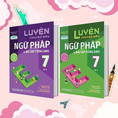 Sách - Luyện Chuyên Sâu Ngữ Pháp Và Bài Tập Tiếng Anh Lớp 7 - Combo 2 Tập - Megabook