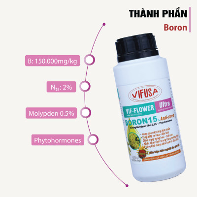 VIF-FLOWER Ultra - Phân bón Boron 15 chai 500ml
