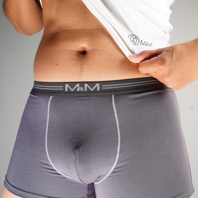 Combo 3 quần lót nam Boxer sợi tre tự nhiên mềm mịn thoáng mát co giãn 4 chiều MRM Manlywear Tặng đôi tất nam Cao Cấp -Màu Ngẫu Nhiên