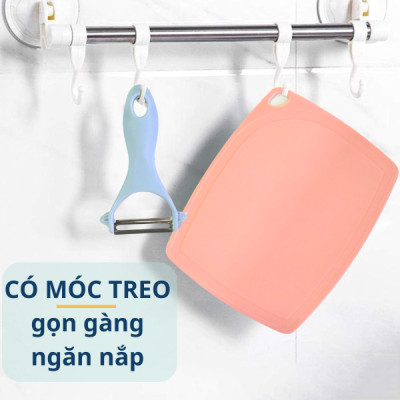 Bộ Dao Thớt Gọt Hoa Quả Mini, Dao Nạo Rau Củ Trái Cây Hoa Quả Nhỏ Gọn Cho Nhà Bếp, Du Lịch, Cắm Trại