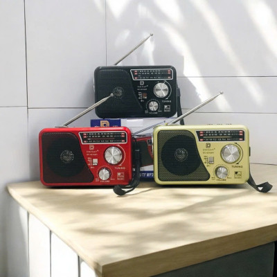 Đài USB THẺ NHỚ NGHE NHẠC DAICAT DC-521URT RADIO AM\FM\SW LOA TO X-BASS CÓ ĐÈN PIN LED GIAO MÀU NGẪU NHIÊN Kèm Dây Sạc 1 PIN Loa Siêu Lớn Đa Năng Sang Trọng Chất Lượng Tốt Mẫu Mới Nhất Đài Phát Thanh Quà Tặng Cho Người Thân Yêu Cao Tuổi HÀNG CHÍNH HÃNG